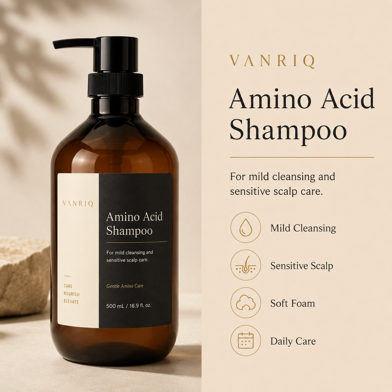 Amino Acid Shampoo - Sticker Packaging detail 2