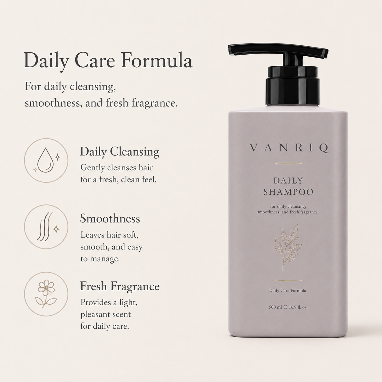 Daily Care Shampoo - Printed Packaging 1 detail 2
