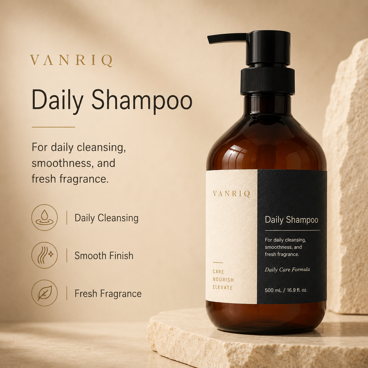 Daily Care Shampoo - Sticker Packaging detail 1