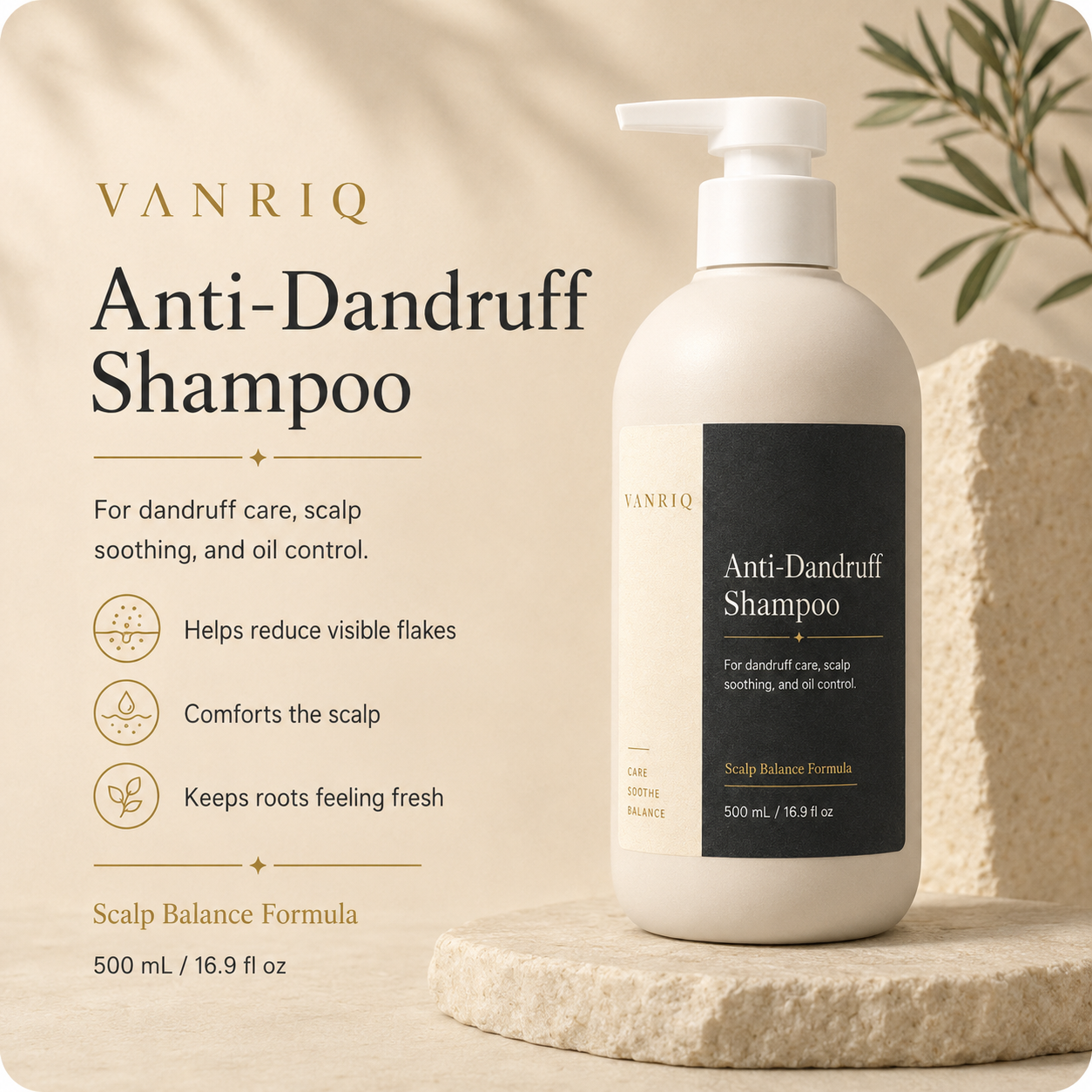 Anti-Dandruff Shampoo - Sticker Packaging detail 1