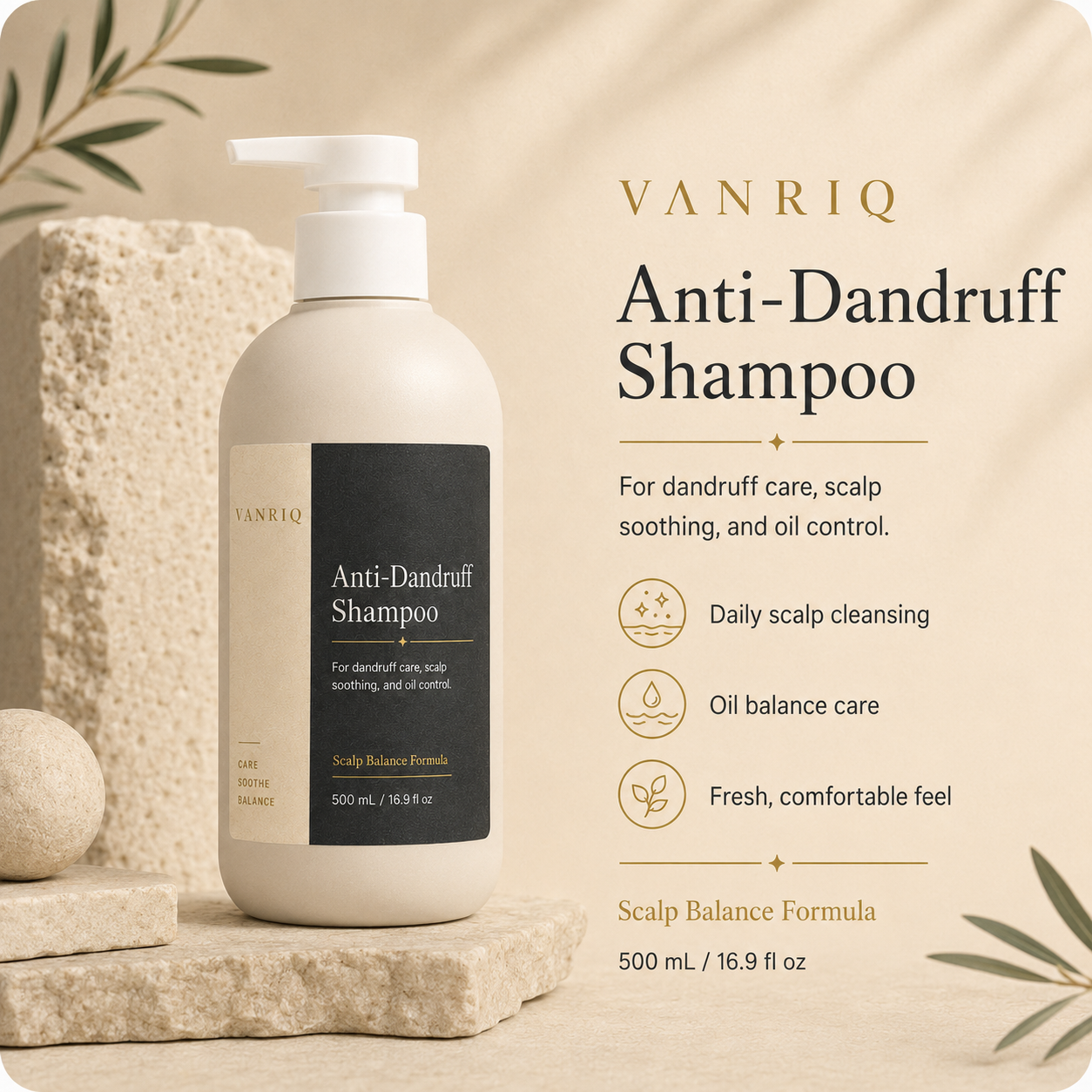 Anti-Dandruff Shampoo - Sticker Packaging detail 2