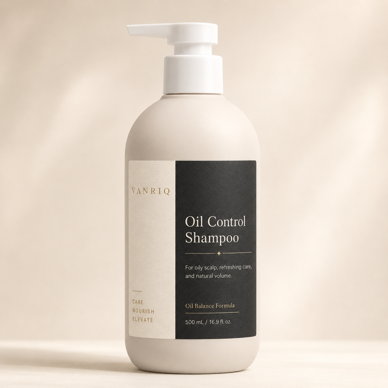Oil Control Shampoo - Sticker Packaging