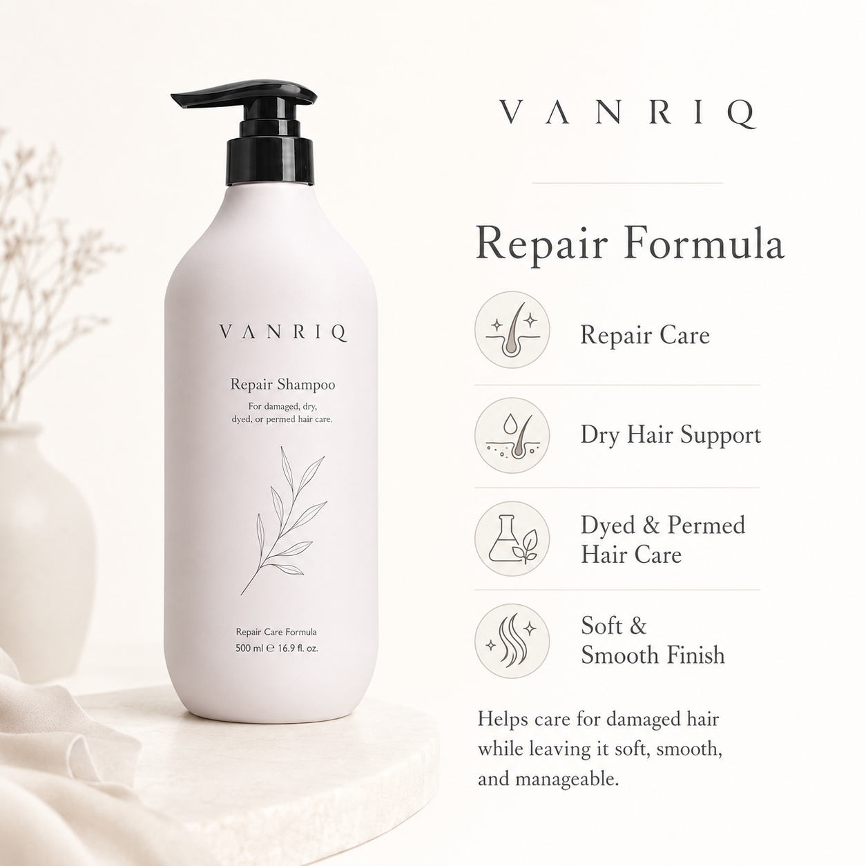 Argan Oil Repair Shampoo - Printed Packaging 1 detail 2