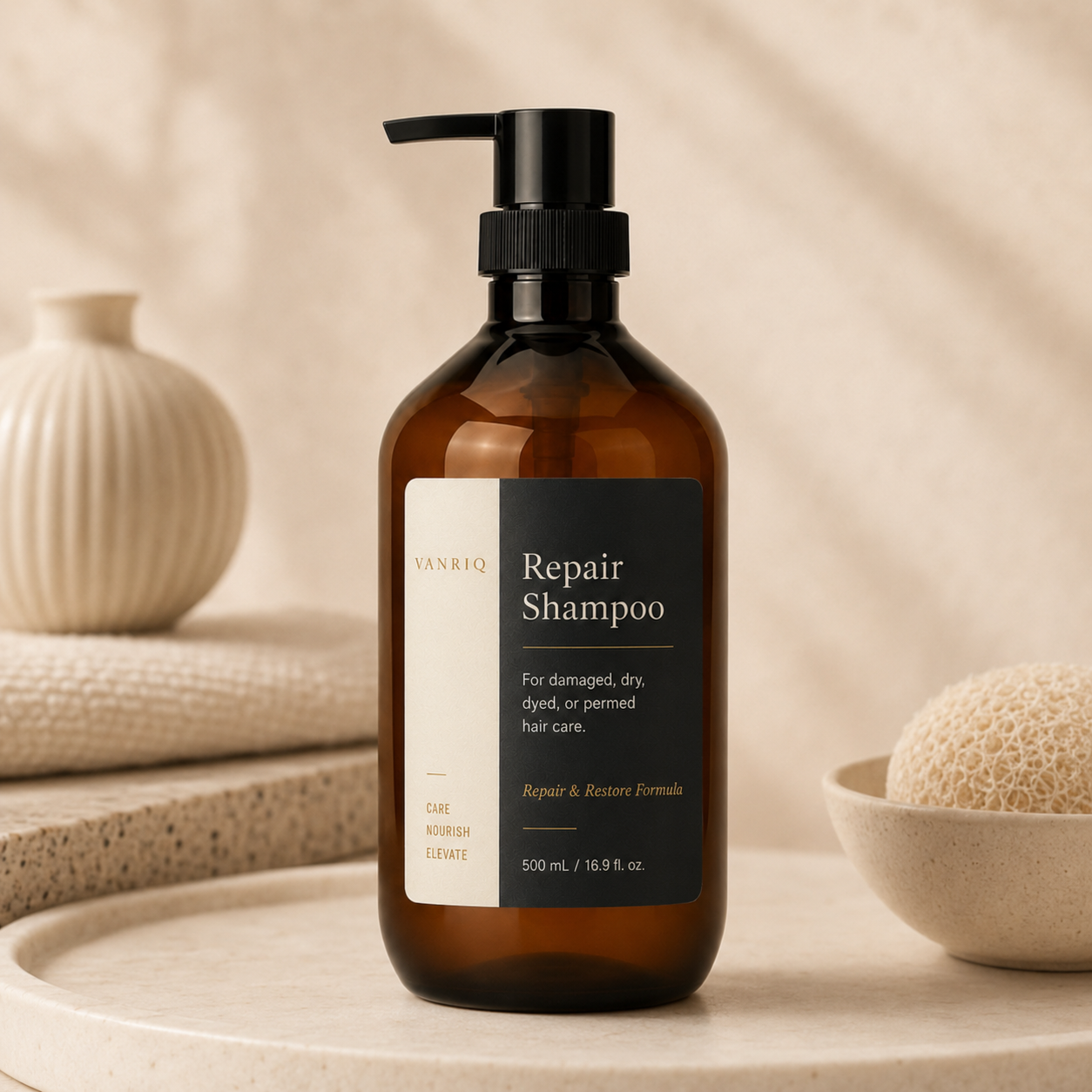 Argan Oil Repair Shampoo - Sticker Packaging