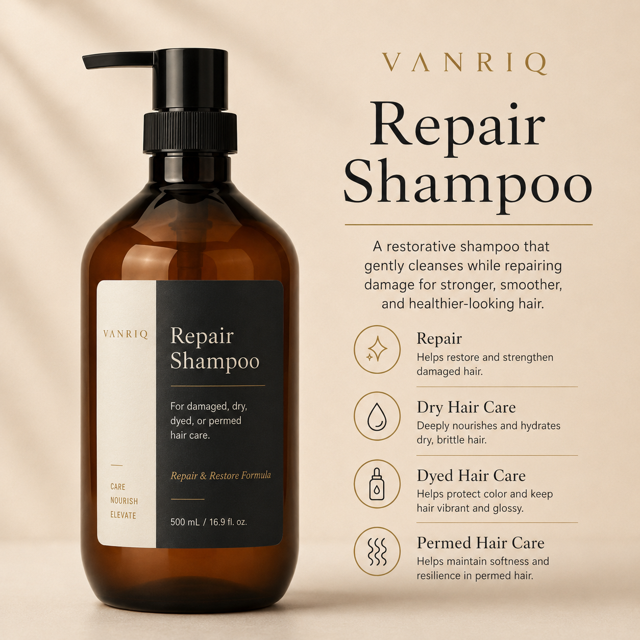 Argan Oil Repair Shampoo - Sticker Packaging detail 2